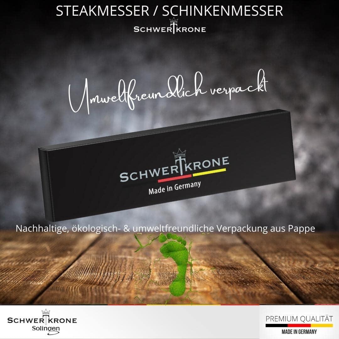 Универсален нож Schwertkrone Solingen острие 12,5 см дръжка маслинено дърво