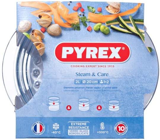 Приставка за готвене на пара Pirex, D 20 cm, Боросиликатно стъкло