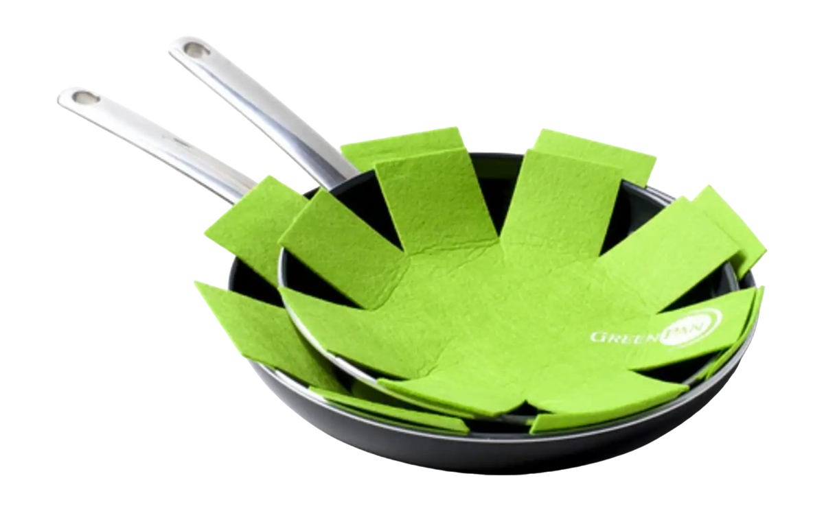 Комплект 2 броя протектори за тигани Green Pan  филц  27x27 см   34x34 см