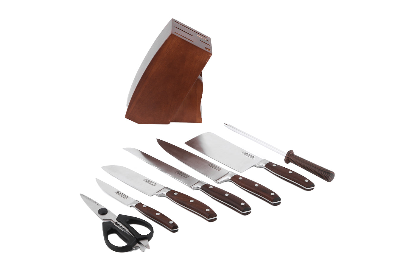 Комплект ножове Soltau II на дървена стойка на CS Solingen