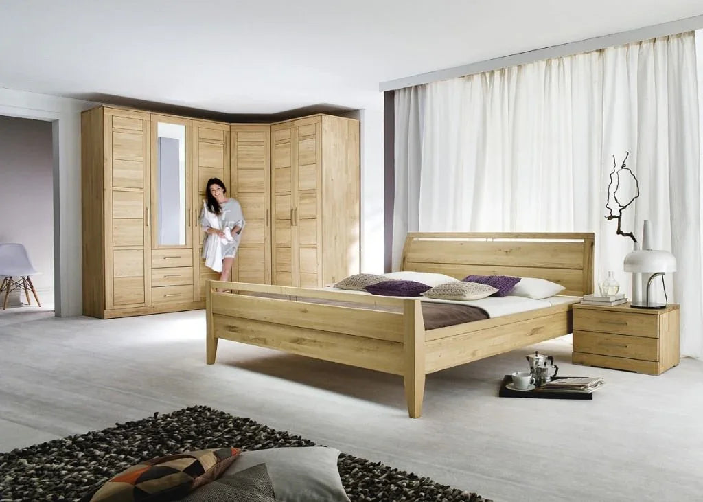 Спалня Casera от избелен дъб масив  bianco