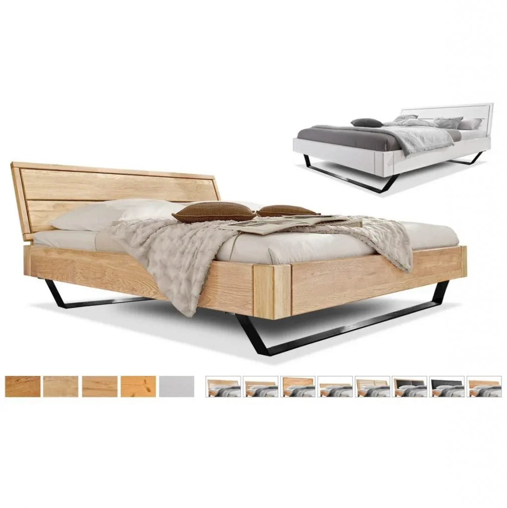 Спалня Easy Sleep oт масив дъб с дебелина 4 см и метални крака