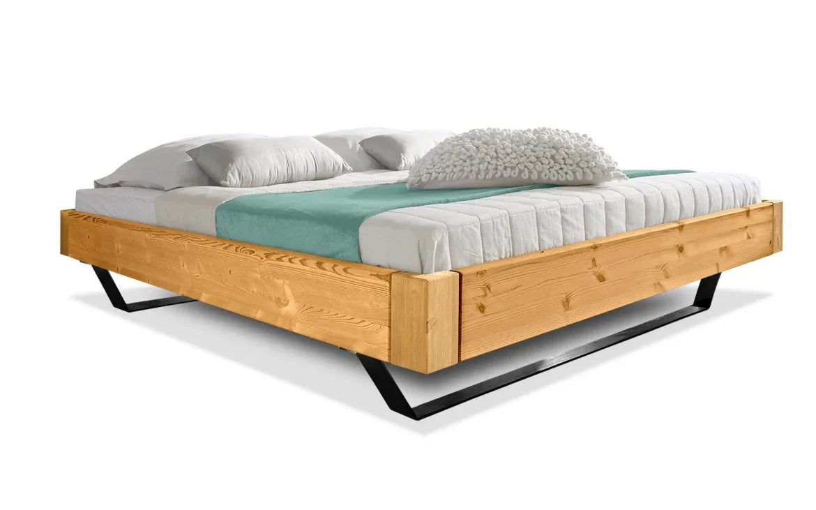 Спалня Easy Sleep от масив дъб, метални крака и заоблени елементи