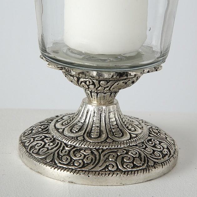 Свещник Nalya от стъкло, H 24 cm