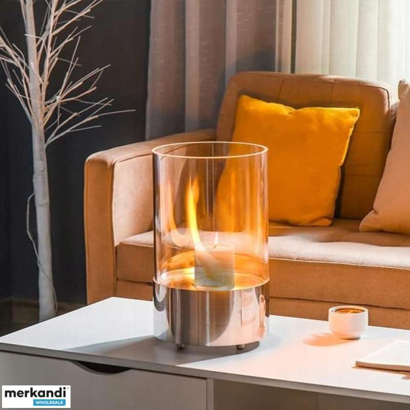 Свещник Amilio Blomus 23,5x15,5 cm стъкло и неръждаема стомана