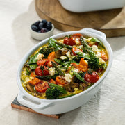 Тава за печене овална  Staub 29,5х21,5 см порцелан бежев 1,6 L
