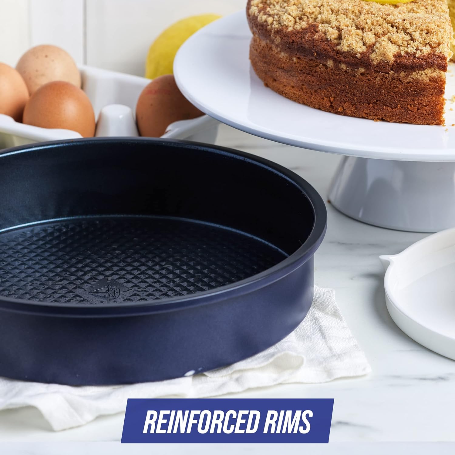 Форма за торта,кекс  с керамично покритие Blue Diamond Green Pan  24 см