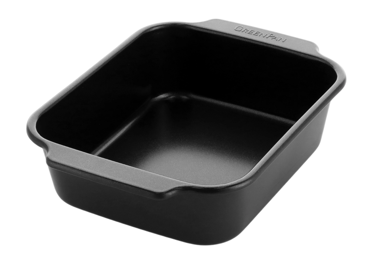 Тава за печене Bistro Green Pan 22,5x18,5 cm незалепващо покритие с диамантени кристали Thermolon
