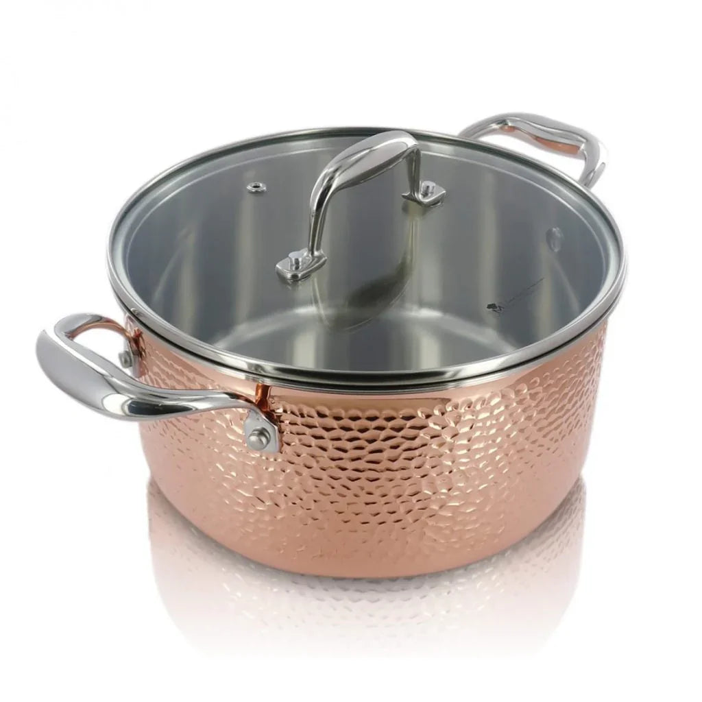 Тенджера Masterpro D 24 x 12 cm, 5,2 литра, Външен меден слой