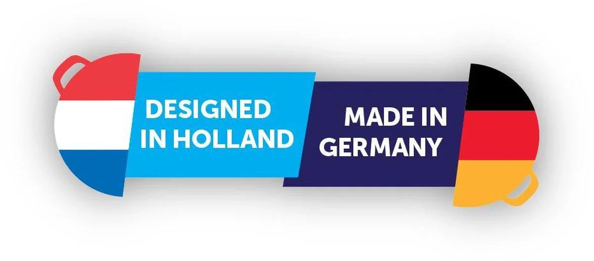 Тенджера с капак зелен емайл  неръждаема стомана BK Holland