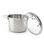 Тенджера със стъклен капак Guzzini D 24 см, неръждаема CrNi 18/10 стомана  4 L