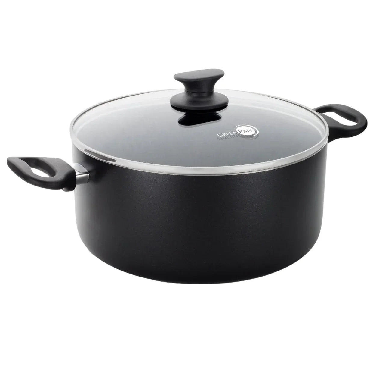 Тенджера стъклен капак  Green Pan Essence D 24 cm 4,9 L Керамично покритие с диамантени кристали Thermolon