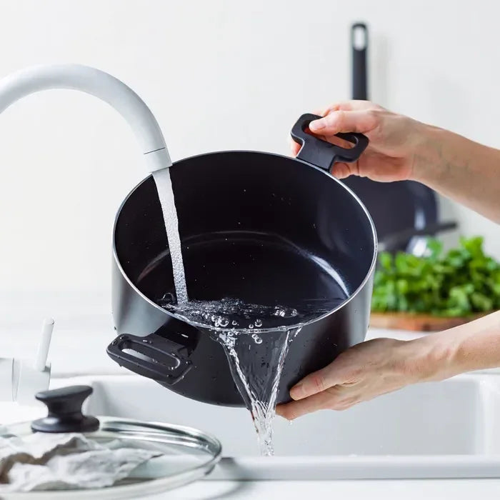 Тенджера стъклен капак  Green Pan Essence D 24 cm 4,9 L Керамично покритие с диамантени кристали Thermolon