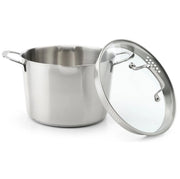 Тенджера със стъклен капак Guzzini D  24 cm  неръждаема CrNi 18/10 стомана  6 литра