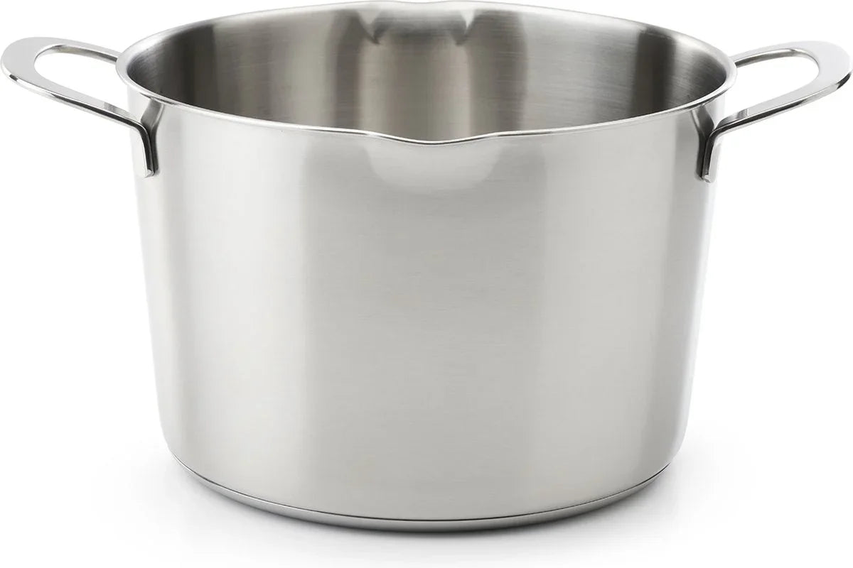 Тенджера със стъклен капак Guzzini D  24 cm  неръждаема CrNi 18/10 стомана  6 литра