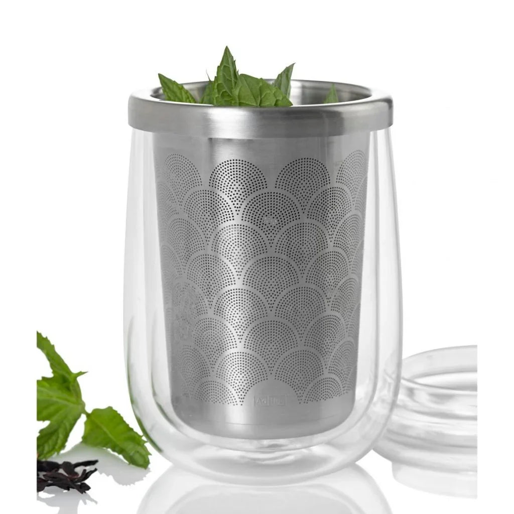 Термочаша с филтър за чай Fusion Glass, боросиликатно стъкло