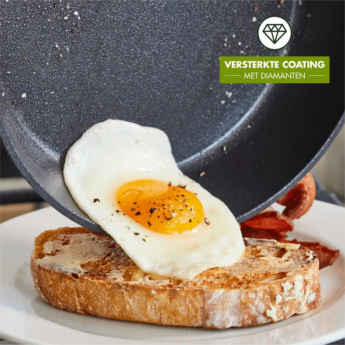 Тиган дълбок без капак Green Pan Copenhagen D 30 cm керамично покритие с диамантени кристали Thermolon