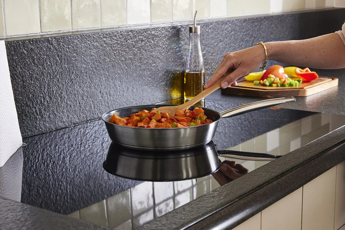 Тиган без капак Sabatier Ino неръждаема стомана керамично покритие D 24, 28 cm