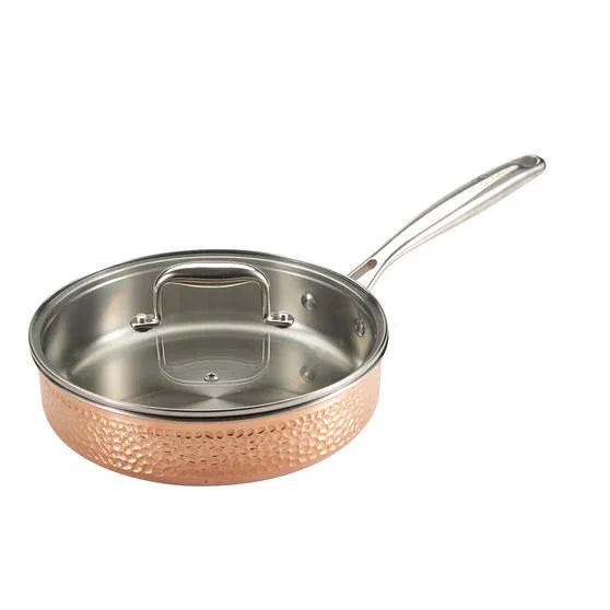 Тиган Infinity Chefs, D 24 cm, меден слой,стъклен капак