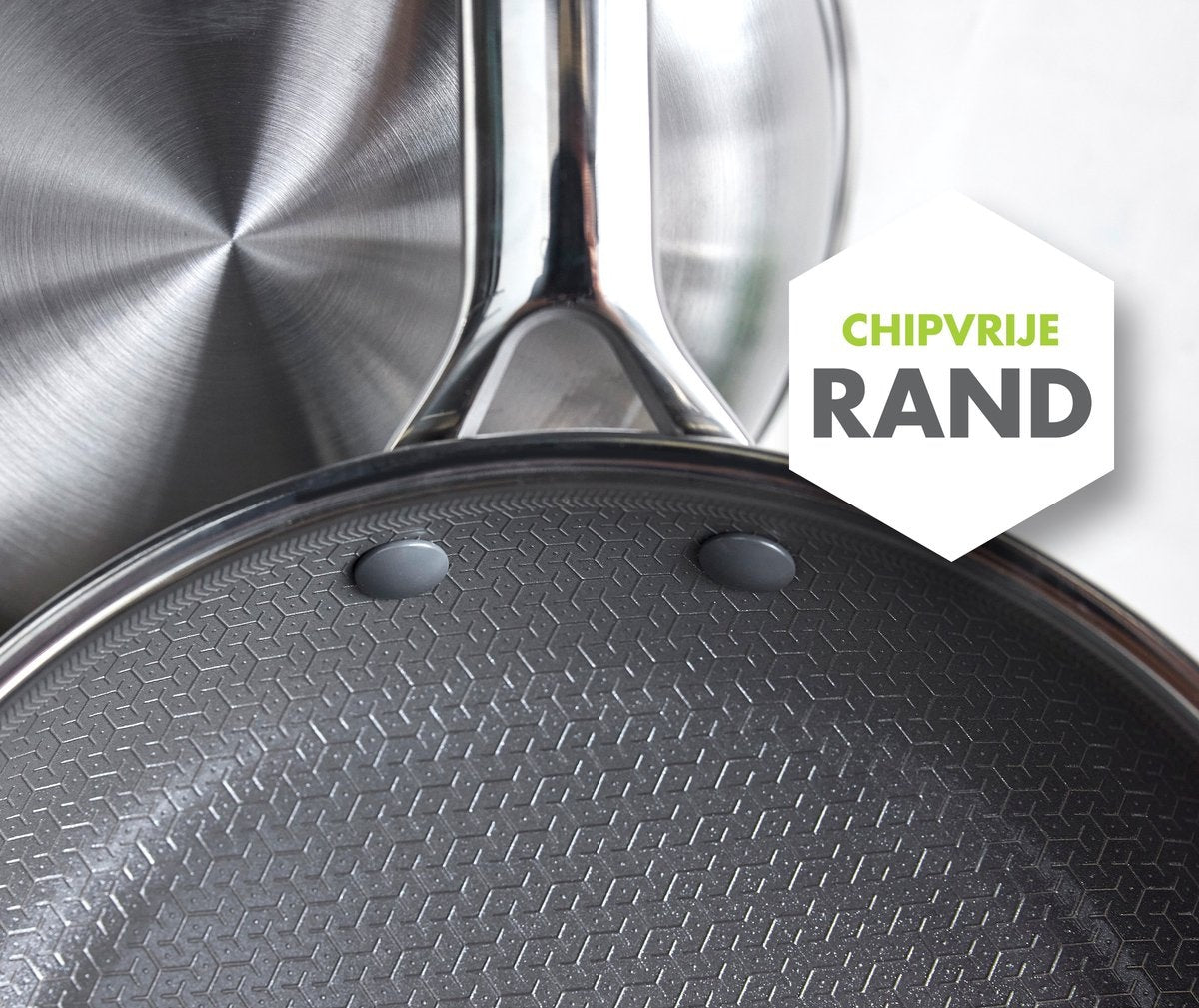 Тиган със стъклен капак Green Pan Apex D 24 cm PFAS free покритие Thermolon с диамантени кристали