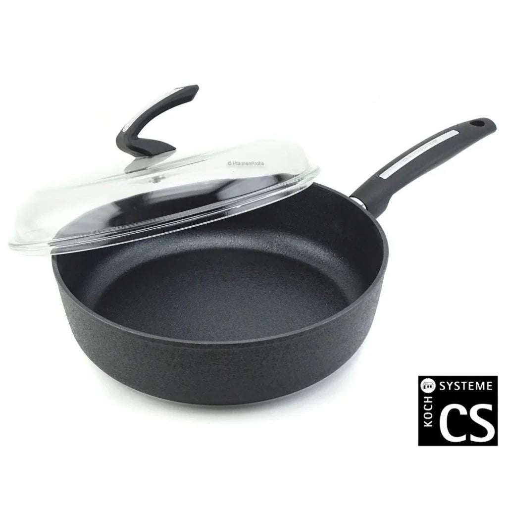 Тиган със стъклен капак CS Solingen Munster, D 28 cm, Индукция