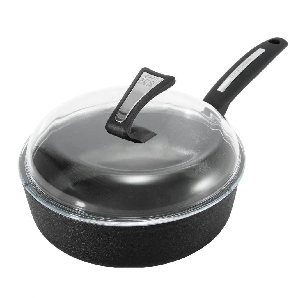 Тиган със стъклен капак CS Solingen Munster, D 28 cm, Индукция