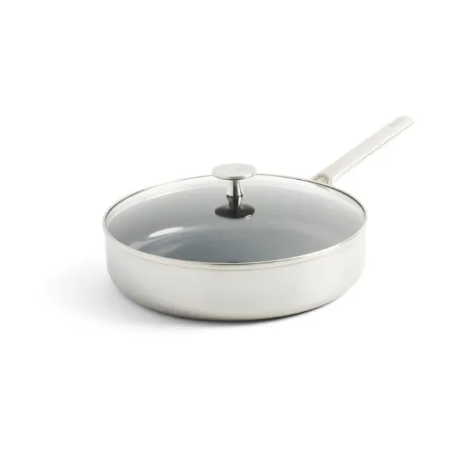 Тиган Inox стъклен капак незалепващо покритие с диаманти D 28 cm