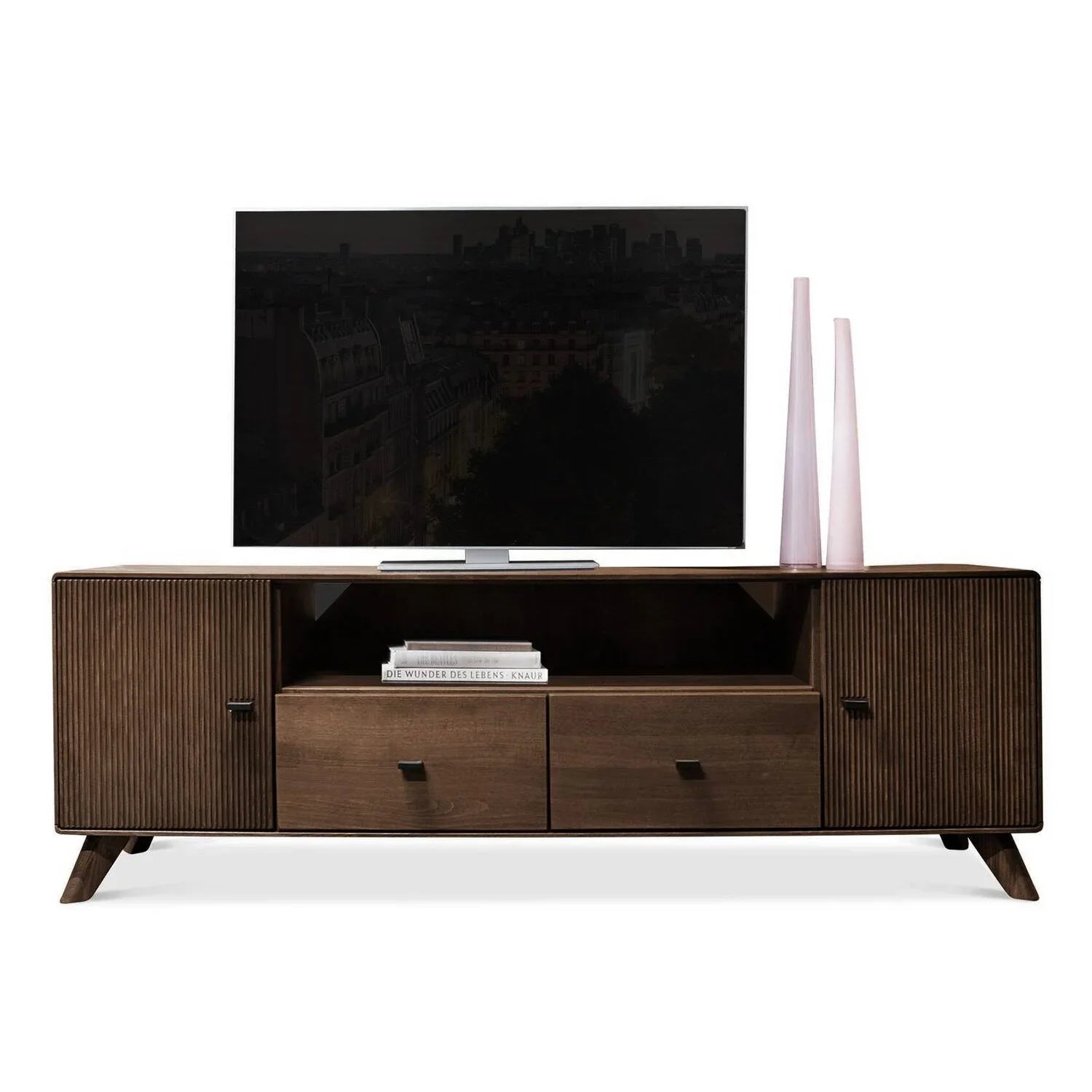 TV шкаф серия WZ 0624 бук масив цвят табак  180х57х40 см