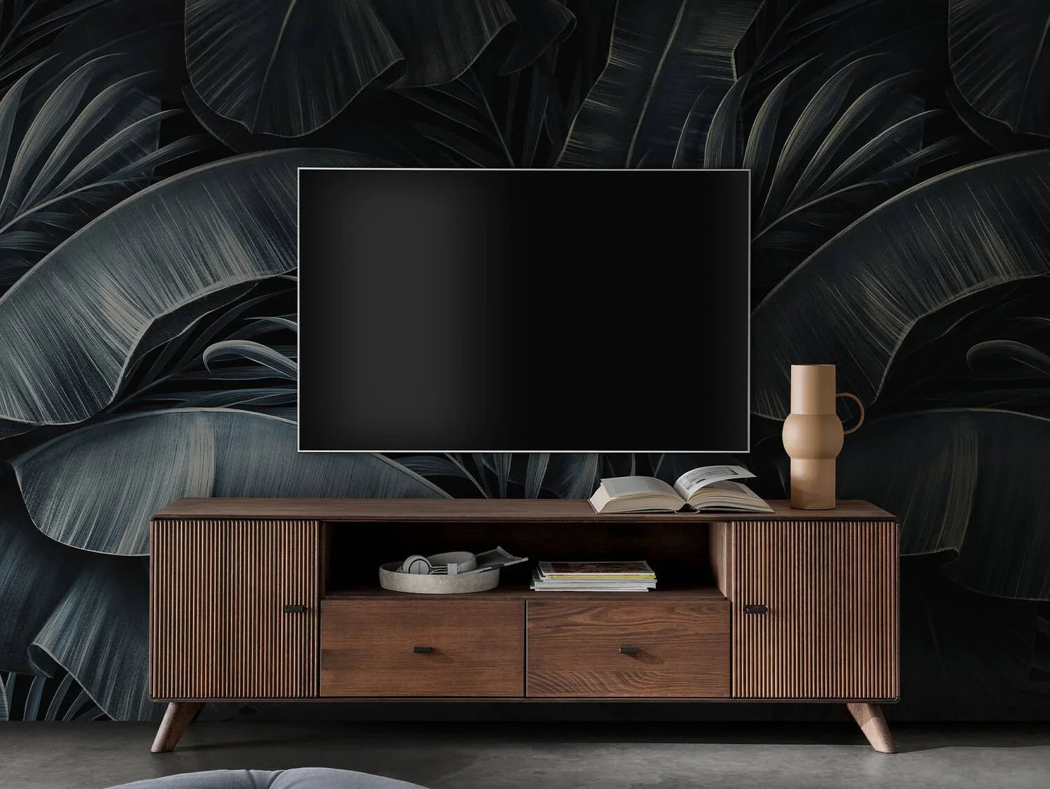 TV шкаф серия WZ 0624 бук масив цвят табак  180х57х40 см